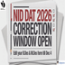 NID DAT 2026 Application Correction Window Opens, Exams on December 21; Check Details Here